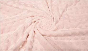 Kuschelfleece mit Microdots in Hellrosa